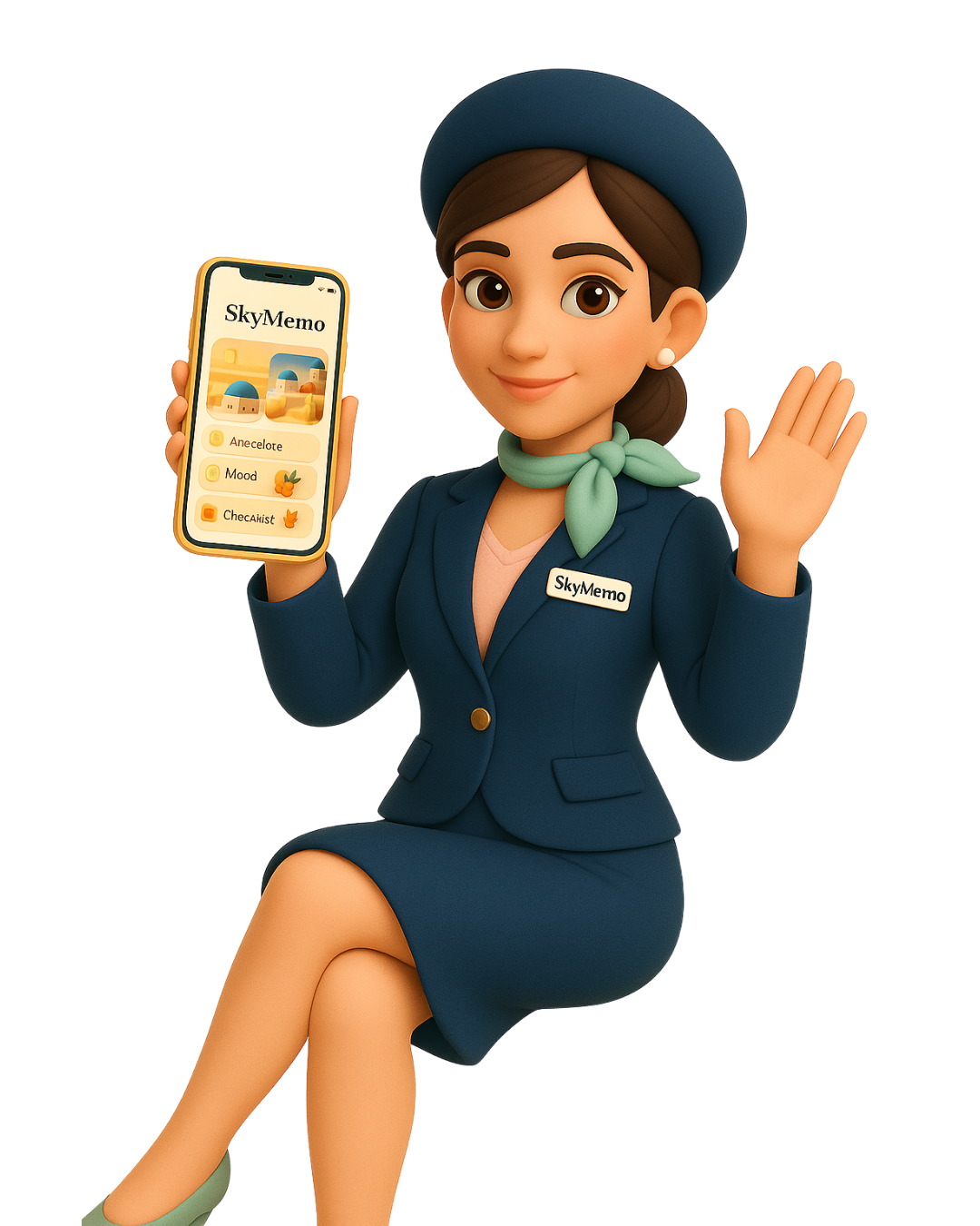 SkyMemo App preview Preview of SkyMemo app for crews